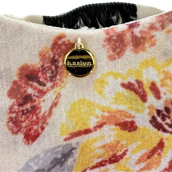 Anthropologie Harlyn Rosalyn Ruffled Off Shoulder Floral Cami Top Small - Picture 8 of 11